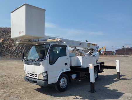 В НАЛИЧИИ! Автовышка AICHI SH138, высота 15м, на ГИДРАВЛИКЕ,  базе ISUZU ELF, 2005г