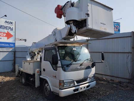 В наличии! Автовышка  AICHI SH140,  15м,  НА ГИДРАВЛИКЕ, на базе ISUZU ELF 2004г
