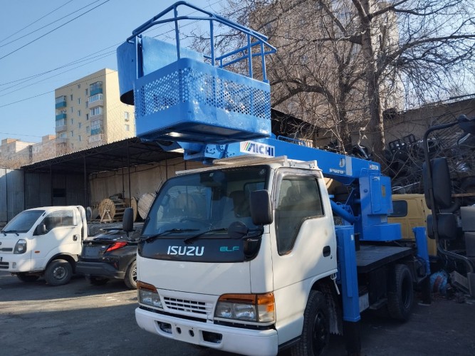 Продан! Автовышка ISUZU ELF 1997, 4HF1, AICHI SK126